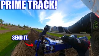 THIS NEW LAYOUT AT ALBANY MX IS WIDE OPEN YZ250F [upl. by Ellennad861]