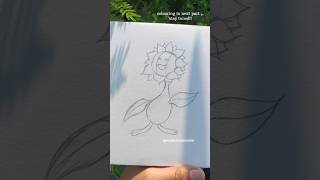 Sketching Sunflora from pokemon 🦋colouring in next part subscribe sketch sketching [upl. by Fornof]