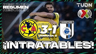 HIGHLIGHTS  América 31 Querétaro  Liga Mx AP2024  J2  TUDN [upl. by Yrol]