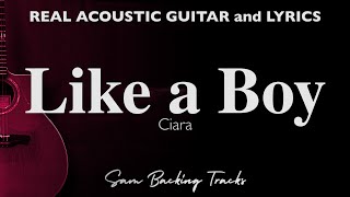 Like a Boy  Ciara Acoustic Karaoke slow version [upl. by Tnattirb]