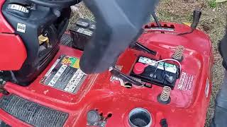 How to Install a Lawn Mower Battery [upl. by Enairb947]