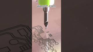 PCB milling in oil cnc wegstr satysfying video [upl. by Kellina55]