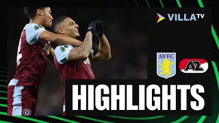 MATCH HIGHLIGHTS  Aston Villa 21 AZ Alkmaar [upl. by Zingale]