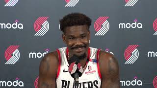 Deandre Ayton Media Availability  2024 Media Day  Portland Trail Blazers [upl. by Silecara]