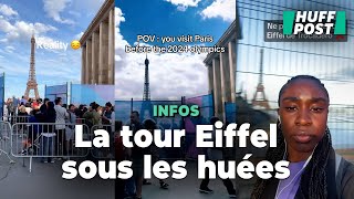 À Paris les touristes qui visitent la capitale avant les JO sont très déçus [upl. by Orlosky]