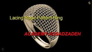 Lacing Rope Pattern Ring [upl. by Yirinec555]