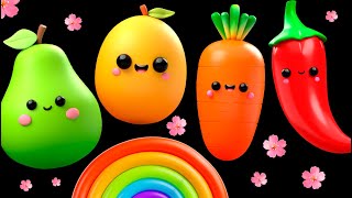 BABY FRUIT DANCING In the Spring 🌷🌷🌷 SENSORY VIDEO 🌈💐🌹🌼 [upl. by Carper]