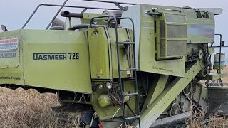 Chain Combine…combine combinevideo harvestervideo farming trending harvester jaanmahal vlog [upl. by Suter506]