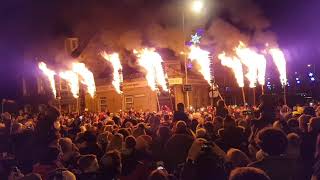 20172018 New Year Fireworks and Flambeaux Comrie Perthshire [upl. by Andria]