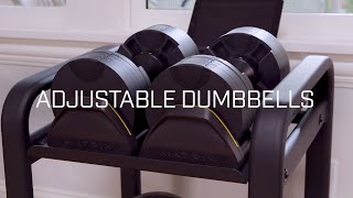 Matrix Retail Adjustable Dumbbells Features and Benefits [upl. by Aihsined]