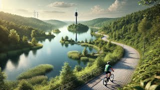 Fahrrad Tour Duisburg sechs Seenplatte komplette Tour 4K Walkthrough Duisburg Germany Biketour [upl. by Peih]