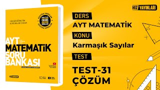 Hız Yayınları Ayt Matematik  Test31 Çözümleri ​⁠​⁠​⁠ [upl. by Swarts]