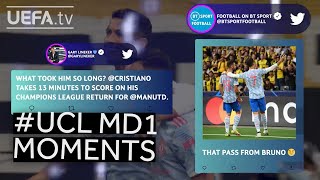 RONALDO MESSI HALLER  UCL​ MATCHDAY 1 MOMENTS [upl. by Spancake773]