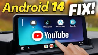 Android 14 FIX for Fermata Auto and CarStream with AAWireless Android Auto Adapter [upl. by Alemrac109]