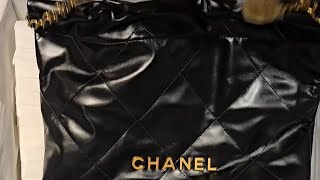 unboxing of CHANEL 22 handbag [upl. by Assehc451]