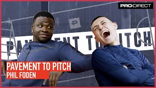 quotWhy are you SO Funnyquot 😂😭  Pavement To Pitch with Michael Dapaah and Phil Foden [upl. by Crowell550]