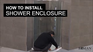 How to install a quadrant Shower Enclosure [upl. by Einnob]