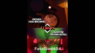 Orthax Vs Alastor dungeonsanddragons hazbinhotel [upl. by Einahpit]