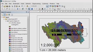 Como Insertar Escala Numérico y Escala de Texto en Arcgis [upl. by Ardnuat]