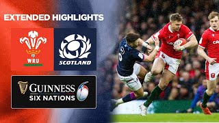 Wales v Scotland  Extended Match Highlights  2022 Guinness Six Nations [upl. by Lydie]