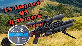 FX IMPACT M3FX IMPACT MARK 3 AT 78 MTRS WITH JSB KNOCKOUT 1343GR 177CAL [upl. by Wernick]