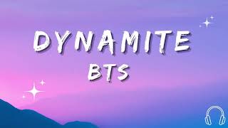 BTS  DYNAMITE LYRICS [upl. by Yajnas]