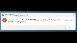 ERRORE WFSEXE WINDOWS 1011 E LO SCANNER NON FUNZIONA SOLUZIONE FUNZIONANTE [upl. by Seafowl]