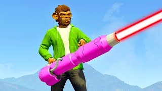 NEUE 500000 OP ALIEN LASER MINIGUN GTA 5 DLC [upl. by Allx]