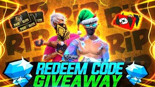 FREE FIRE REDEEM CODE GIVEAWAY 💸🤤LIVE🔴 SPIN AND WIN [upl. by Arst238]