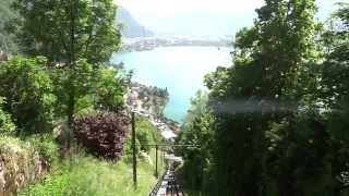 Glion  TerritetMontreux Cablecar SWITZERLAND [upl. by Hgiel]