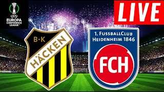 Bk Hacken vs 1 Fc Heidenheim Live Score  Uefa Europa Conference League 2024  Full Match Streaming [upl. by Lahcar]