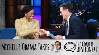 Michelle Obama Takes The Colbert Questionert [upl. by Adnoek]