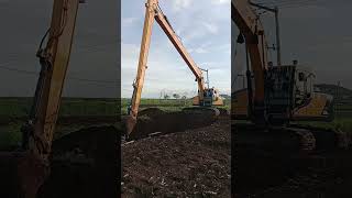 Excavator long boomshortvideo youtubeshorts [upl. by Einhorn103]