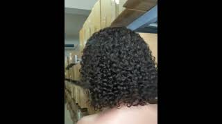 UHAIR 13x6 Lace Wig  Kinky Curly 180 Density  Natural Black Beauty for Versatile Hairstyles [upl. by Aselehc]