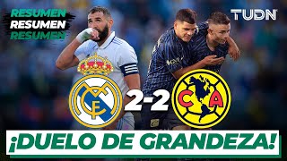 Resumen y goles  Real Madrid 22 América  Amistoso Internacional  TUDN [upl. by Christian]