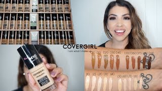 NEW Covergirl TruBlend MATTE MADE Foundation REVIEW ♥ 12HR WEAR TEST [upl. by Harwill833]