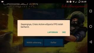 Cara atasi Crisis Action  eSports FPS force close di android M [upl. by Les558]