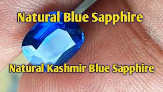 Worlds Top Quality Natural Blue Sapphire  How To Identify Natural Blue Sapphire [upl. by Fleeman]