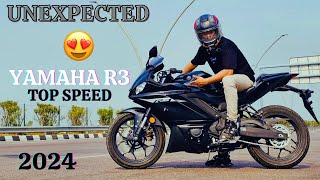 YAMAHA R3 TOP SPEED😍  2024  FIRST ON YOUTUBE [upl. by Ennair]