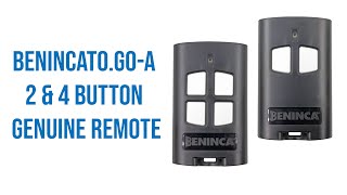 Beninca TOGOA 2 amp 4 Button Genuine Remote Video Description [upl. by Inigo]