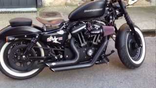 HARLEY IRON 883 Hatuey PARTE V  BOBBER KampN FILTER [upl. by Stanislas]