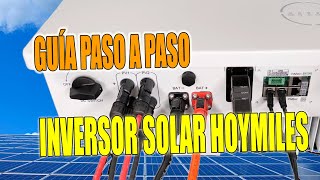 Cómo Instalar y Configurar un Inversor Solar Híbrido Hoymiles HYS60LVEUG1 [upl. by Sabanrab427]