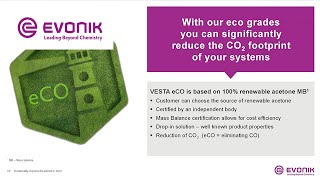 Webinar Introducing the New VESTA eCO Series for Reduced CO2 Emissions  Evonik [upl. by Nanor]