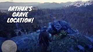 ARTHUR MORGANS Grave LOCATION  Red Dead Redemption 2 [upl. by Innis]