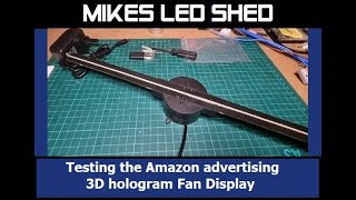 Amazon 3D Hologram Spinning Fan LED Display  Unbox Setup amp Customize [upl. by Lantha837]