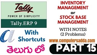 Tally Tutorials in Telugu 15 Inventory Management Stock Items wwwcomputersaddacom [upl. by Alletneuq]