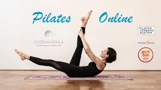 Pilates Matwork 15 Hüfte Beine Po mit YogaBlöckenBuch [upl. by Acinomahs]