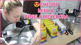 PRIMEIRA RECEITA COM A PANELA MEXEDORA QUE GANHEI DA TIA DO MEU MARIDO [upl. by Villada893]