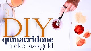 I Made DIY Quinacridone Nickel Azo Gold  Heres What Happened [upl. by Wesla19]