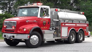 Maryland Line Volunteer Fire Company Tanker 454 Responding 62623 [upl. by Rolfston265]